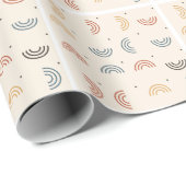 Boho-Regenbogenbögen Nahtloses Muster Geschenkpapier (Rolleneckpunkt)