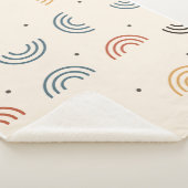 Boho-Regenbogenbögen Nahtloses Muster Sherpadecke (3/4)
