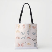 Boho-Regenbogenbögen Nahtloses Muster Tasche (Vorderseite)
