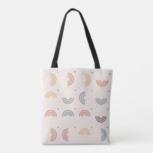 Boho-Regenbogenbögen Nahtloses Muster Tasche