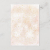 Boho Regenbogenmagie goldene Sterne Staubbücher fü Begleitkarte (Rückseite)