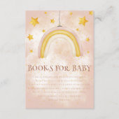 Boho Regenbogenmagie goldene Sterne Staubbücher fü Begleitkarte (Vorderseite)