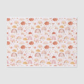 Boho-Regenbogenmuster Seidenpapier (Vorderseite)