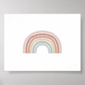 Boho Regenbogenpastellprint Poster (Vorne)