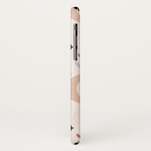 Boho Regenbogensterne Blume abstrakte Linienkunst Case-Mate iPhone Hülle (Hinten/Links)