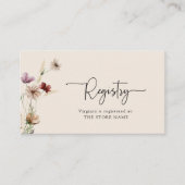 Boho Registry QR Codes Umschließungskarte Begleitkarte (Vorderseite)