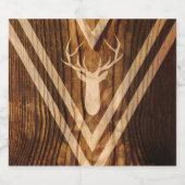 Boho Reh auf rustikalem Holz Bierflaschenetikett (Einzelnes Label)