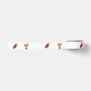 Boho Reh Buck Head Brow Geometri Garden Rose Stall Ripsband