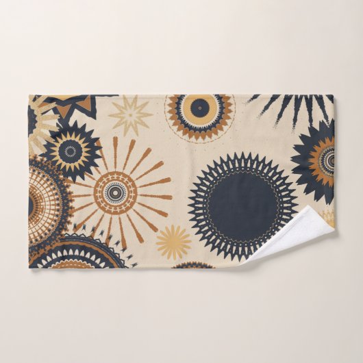 Boho Repeat Pattern  Badhandtuch Set (Handtuch)