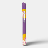 Boho Retro Blume Rosa Gelbes Foto Case-Mate iPhone Hülle (Rückseite / Links)