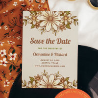 Boho Retro Blumen | Hochzeit