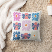 Boho Retro Blumenoaster Kissen (Decke)
