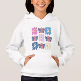 Boho retro Blumenoster Hoodie