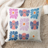 Boho retro Blumenoster Kissen (Decke)