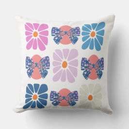 Boho retro Blumenoster Kissen