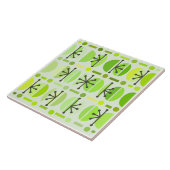 Boho Retro Bowls Lines Chartreuse Fliese (Seite)