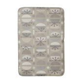 Boho Retro Bowls Lines Taupe Badematte (Vorderseite Vertikal)