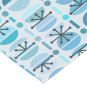 Boho Retro Bowls Lines Turquoise Kurzer Tischläufer (Ecke)