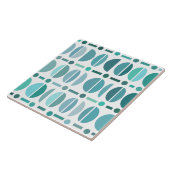 Boho Retro Bowls Muster Türkis Fliese (Seite)