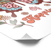 Boho Retro Butterfly Wings Fotodruck (Ecke)