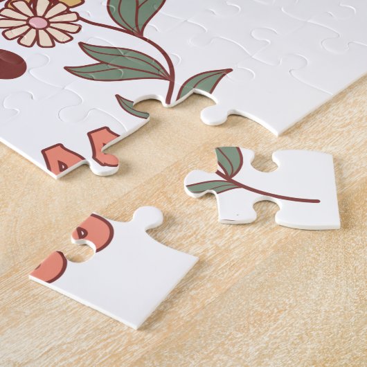 Boho Retro Butterfly Wings Puzzle (Seite)