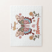 Boho Retro Butterfly Wings Puzzle (Vertikal)