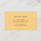 Boho Retro Classic Color Wave Minimalist Visitenkarte (Rückseite)