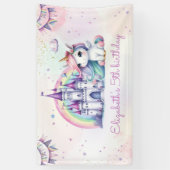 Boho Retro Daisy 1. Geburtstagsbanner Banner (Vertikal)