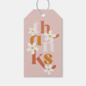 Boho Retro Daisy Birthday Favor Geschenkanhänger (Vorderseite)