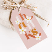 Boho Retro Daisy Birthday Favor Geschenkanhänger