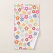 Boho Retro Daisy Blume im Sommer 70 Badhandtuch Set (Handtuch)