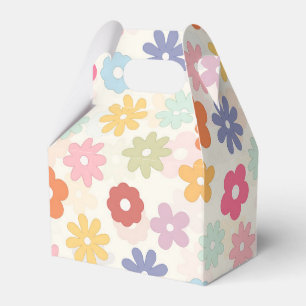Boho Retro Daisy Blume im Sommer 70 Geschenkschachtel