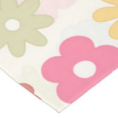 Boho Retro Daisy Blume im Sommer 70 Mittelgroßer Tischläufer (Ecke)