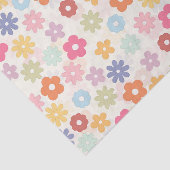 Boho Retro Daisy Blume im Sommer 70 Seidenpapier (Ausschnitt)