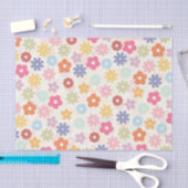Boho Retro Daisy Blume im Sommer 70 Seidenpapier (Handwerk)