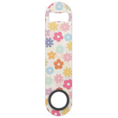 Boho Retro Daisy Blume im Sommer 70 Speed Flaschenöffner (Vorderseite)