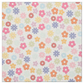 Boho Retro Daisy Blume im Sommer 70 Stoff (Muster)