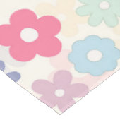 Boho Retro Daisy Blume im Sommer 70 Tischdecke (Schrägansicht)