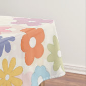 Boho Retro Daisy Blume im Sommer 70 Tischdecke (Beispiel)