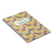 Boho Retro Daisy Blume Personalisiert mit Name Notizblock (Rechte Seite)