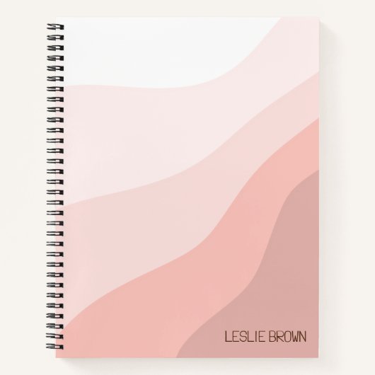 Boho Retro Designed Spiral Notebook Notizblock (Vorderseite)