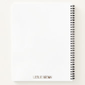 Boho Retro Designed Spiral Notebook Notizblock (Rückseite)