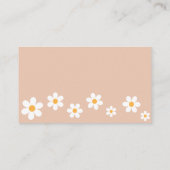 Boho Retro Diaper Raffle Ticket Begleitkarte (Rückseite)