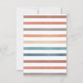 Boho Retro Dreamcatcher Babydusche Dankeskarte (Rückseite)