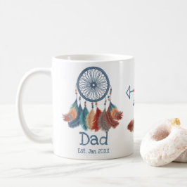 Boho Retro Dreamcatcher Vater Datum Kaffeetasse