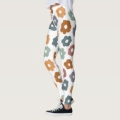 Boho-Retro-Erdige Blumen und botanischer Charme Leggings (Links)