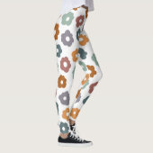 Boho-Retro-Erdige Blumen und botanischer Charme Leggings (Rechts)