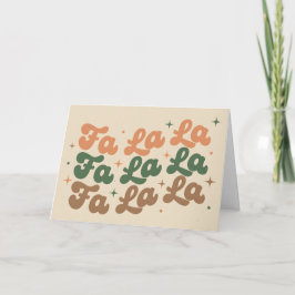 Boho Retro Fa La La Weihnachten
