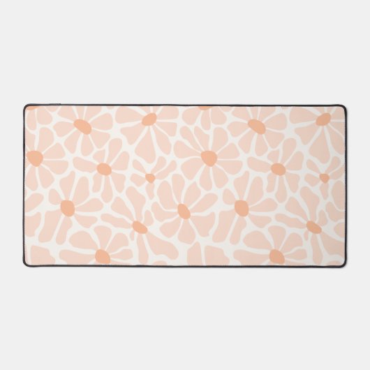 Boho Retro Floral Desk Mat Ästhetik Schreibtischunterlage (Vorderseite)
