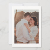 Boho Retro Floral Groovy Feste Hochzeit Einladung (Rückseite)
